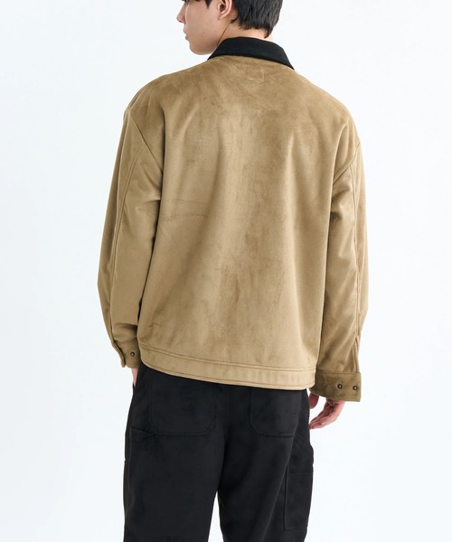 RVCA(ルーカ)の「RVCA メンズ ECO SUEDE JKT ジャケット 【2025年秋冬モデル】/ルーカエコスウェードブルゾン(ブルゾン・メンズ・ブラウン系カモフラージュ/ブラック・LARGE/MEDIUM/SMALL)」の6枚目の写真