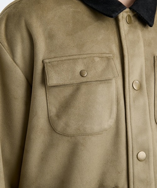 RVCA(ルーカ)の「RVCA メンズ ECO SUEDE JKT ジャケット 【2025年秋冬モデル】/ルーカエコスウェードブルゾン(ブルゾン・メンズ・ブラウン系カモフラージュ/ブラック・LARGE/MEDIUM/SMALL)」の9枚目の写真
