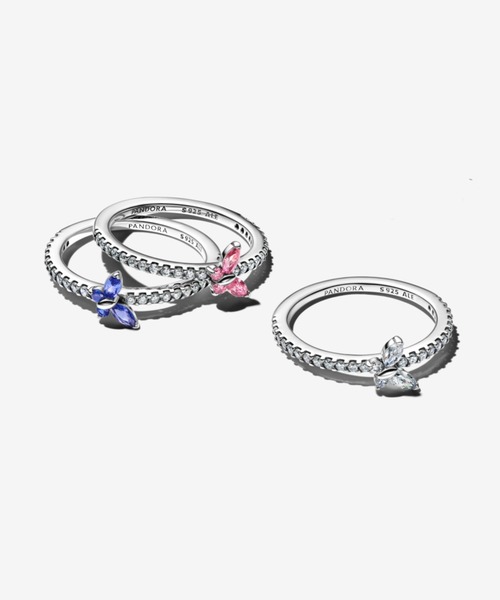 PANDORA(パンドラ)の「スパークリング クリア バタフライ リング(リング・レディース・シルバー・48/50/52/54/56/58)」の4枚目の写真