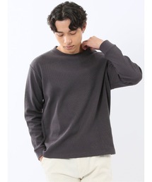 【ロンT インナー】タカキュー ウェーブジャガード クルーネック 長袖 Tシャツ