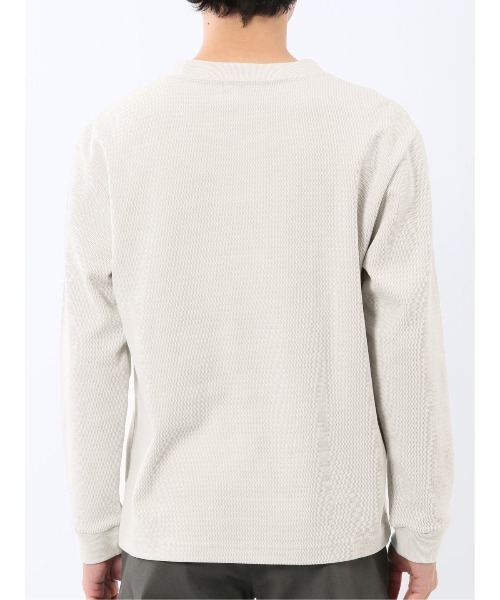 TAKA-Q(タカキュー)の「【ロンT インナー】タカキュー ウェーブジャガード クルーネック長袖Tシャツ(Tシャツ/カットソー・メンズ・グレー系その他2/ボルドー/ネイビー/ライトグレー・MEDIUM/LARGE/X-LARGE)」の15枚目の写真