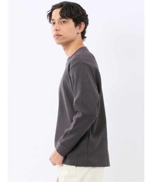 TAKA-Q(タカキュー)の「【ロンT インナー】タカキュー ウェーブジャガード クルーネック長袖Tシャツ(Tシャツ/カットソー・メンズ・グレー系その他2/ボルドー/ネイビー/ライトグレー・MEDIUM/LARGE/X-LARGE)」の19枚目の写真