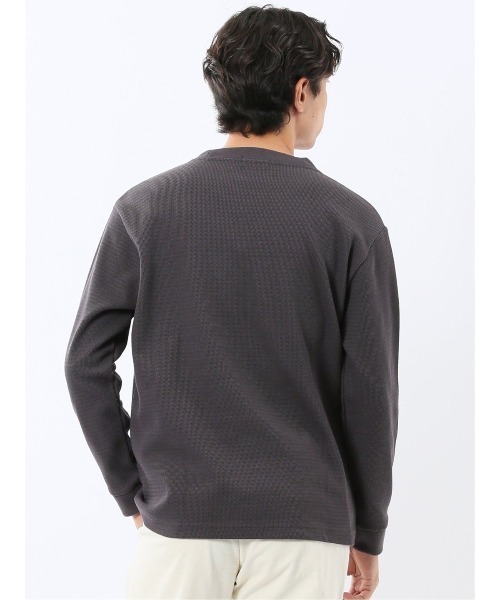 TAKA-Q(タカキュー)の「【ロンT インナー】タカキュー ウェーブジャガード クルーネック長袖Tシャツ(Tシャツ/カットソー・メンズ・グレー系その他2/ボルドー/ネイビー/ライトグレー・MEDIUM/LARGE/X-LARGE)」の20枚目の写真
