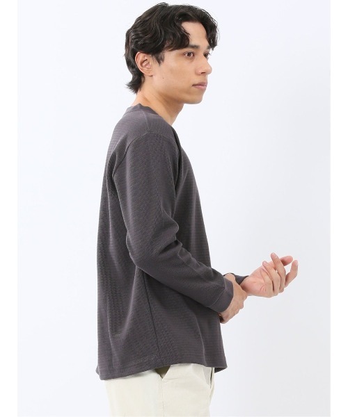 TAKA-Q(タカキュー)の「【ロンT インナー】タカキュー ウェーブジャガード クルーネック長袖Tシャツ(Tシャツ/カットソー・メンズ・グレー系その他2/ボルドー/ネイビー/ライトグレー・MEDIUM/LARGE/X-LARGE)」の22枚目の写真