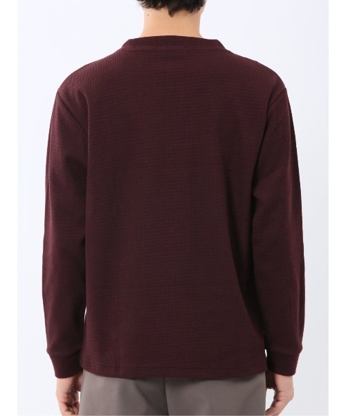 TAKA-Q(タカキュー)の「【ロンT インナー】タカキュー ウェーブジャガード クルーネック長袖Tシャツ(Tシャツ/カットソー・メンズ・グレー系その他2/ボルドー/ネイビー/ライトグレー・MEDIUM/LARGE/X-LARGE)」の8枚目の写真