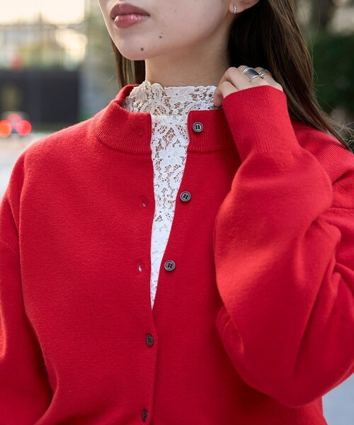 coen（コーエン）の「カットレース タートルネックトップス（Tシャツ/カットソー・レディース・オフホワイト/ブラック・M/L）」の13枚目の写真