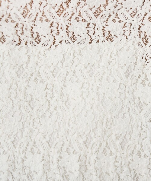 coen（コーエン）の「カットレース タートルネックトップス（Tシャツ/カットソー・レディース・オフホワイト/ブラック・M/L）」の6枚目の写真