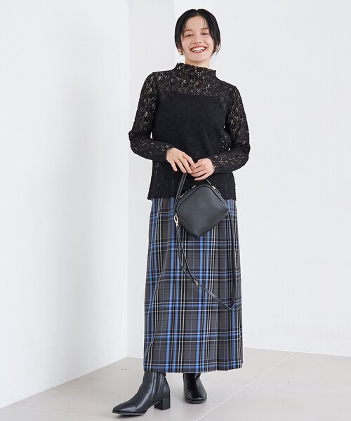 coen（コーエン）の「カットレース タートルネックトップス（Tシャツ/カットソー・レディース・オフホワイト/ブラック・M/L）」の9枚目の写真