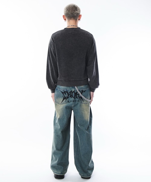 SHORT ROUND（ショートラウンド）の「SHORT ROUND/コンパクトフィットロゴプルオーバー（スウェット・メンズ・グレー/ブラック系その他・LARGE/MEDIUM）」の17枚目の写真