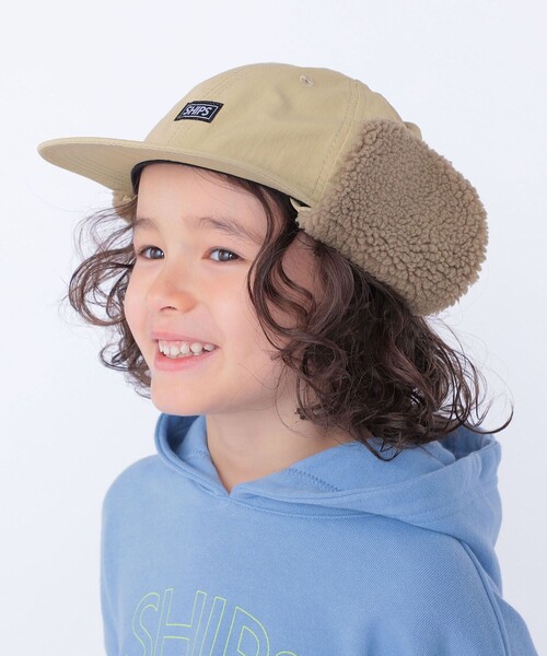 SHIPS(シップス)の「SHIPS KIDS:〈取り外し可能〉 フライトキャップ(キャップ・キッズ・ベージュ/ネイビー・LARGE/MEDIUM)」の1枚目の写真