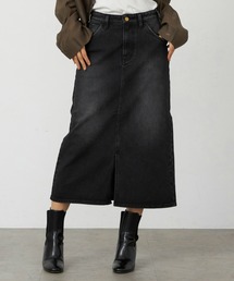 Lee | リニューアル Lee BABE ストレッチ/ミドル丈デニムスカート 【豊富なサイズ展開XS-XL】(デニムスカート)