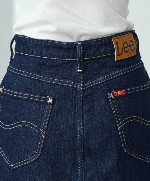Lee（リー）の「Lee/リー リニューアル Lee BABE ストレッチ/ミドル丈デニムスカート 【豊富なサイズ展開XS-XL】（デニムスカート・レディース・インディゴブルー/ライトインディゴブルー/ブラック系その他・X-SMALL/MEDIUM/LARGE/X-LARGE/SMALL）」の13枚目の写真