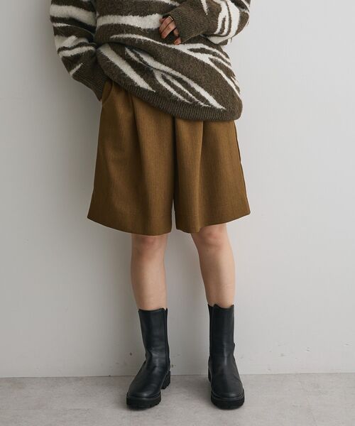 CRAFT STANDARD BOUTIQUE(クラフトスタンダードブティック)の「ウエストコードハーフパンツ◆(その他パンツ・レディース・グレー/ブラウン/ブラック・M/L)」の4枚目の写真