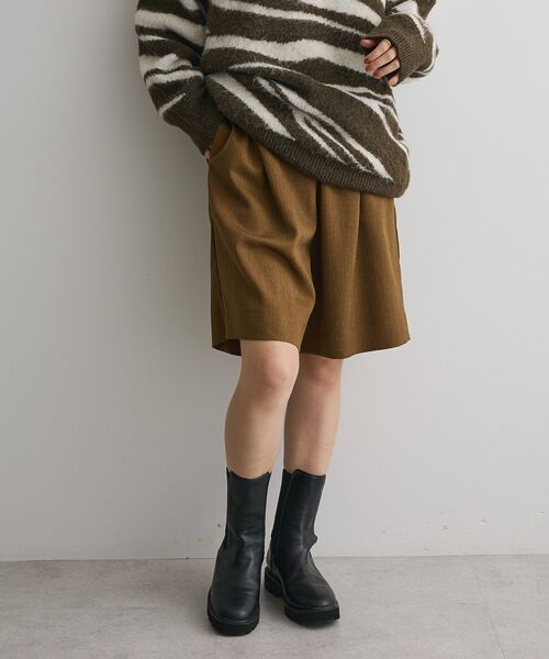 CRAFT STANDARD BOUTIQUE(クラフトスタンダードブティック)の「ウエストコードハーフパンツ◆(その他パンツ・レディース・グレー/ブラウン/ブラック・M/L)」の5枚目の写真