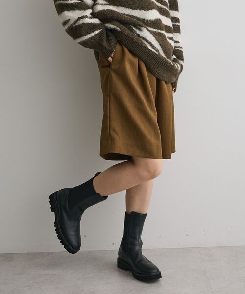 CRAFT STANDARD BOUTIQUE(クラフトスタンダードブティック)の「ウエストコードハーフパンツ◆(その他パンツ・レディース・グレー/ブラウン/ブラック・M/L)」の7枚目の写真