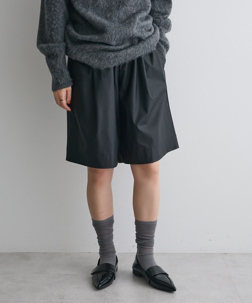CRAFT STANDARD BOUTIQUE(クラフトスタンダードブティック)の「ウエストコードハーフパンツ◆(その他パンツ・レディース・グレー/ブラウン/ブラック・M/L)」の2枚目の写真
