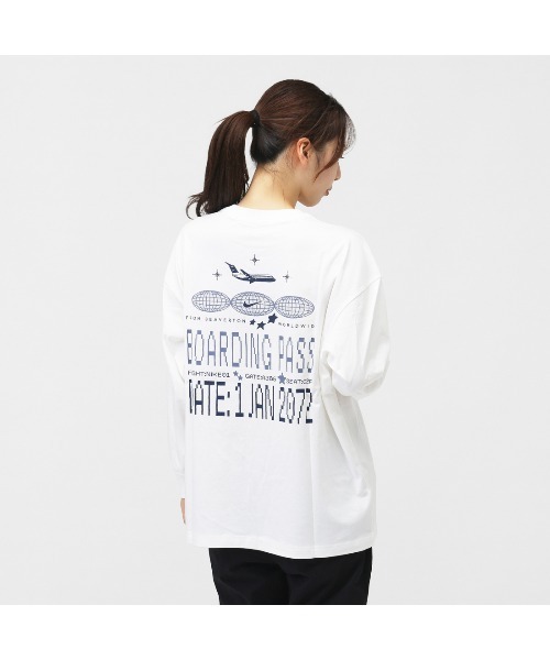 NIKE（ナイキ）の「ナイキ NIKE ナイキ  NSW OC トラベル S/S Tシャツ（Tシャツ/カットソー・レディース・ブラック/ホワイト・M/L）」の3枚目の写真
