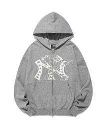 A'GEM/9 × .kom 『NICE GHOST CLUB/ナイスゴーストクラブ』CHAOS GIRL HOODIE ZIP UP/アイコンガールデザイン ジップアップパーカー