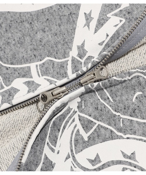 NICE GHOST CLUB（ナイスゴーストクラブ）の「A'GEM/9 × .kom 『NICE GHOST CLUB/ナイスゴーストクラブ』CHAOS GIRL HOODIE ZIP UP/アイコンガールデザイン ジップアップパーカー（パーカー・レディース・チャコールグレー/グレー・M）」の15枚目の写真