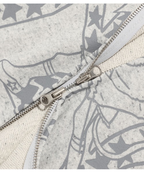 NICE GHOST CLUB（ナイスゴーストクラブ）の「A'GEM/9 × .kom 『NICE GHOST CLUB/ナイスゴーストクラブ』CHAOS GIRL HOODIE ZIP UP/アイコンガールデザイン ジップアップパーカー（パーカー・レディース・チャコールグレー/グレー・M）」の22枚目の写真