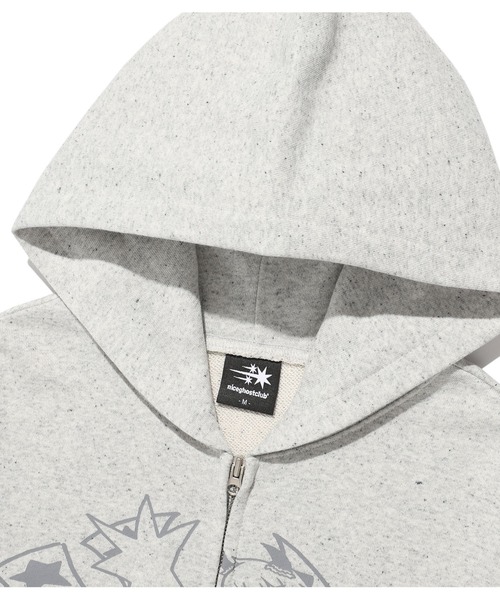 NICE GHOST CLUB（ナイスゴーストクラブ）の「A'GEM/9 × .kom 『NICE GHOST CLUB/ナイスゴーストクラブ』CHAOS GIRL HOODIE ZIP UP/アイコンガールデザイン ジップアップパーカー（パーカー・レディース・チャコールグレー/グレー・M）」の20枚目の写真