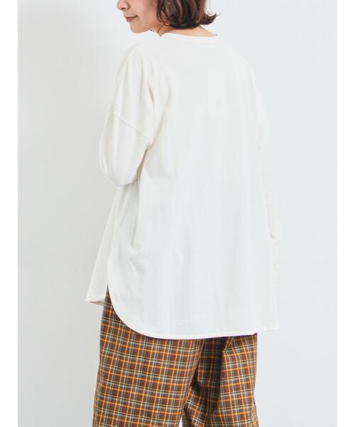 SM2(エスエムツー)の「アソートロゴロンT(Tシャツ/カットソー・レディース・オフホワイト/チャコールグレー/キナリ・F)」の9枚目の写真