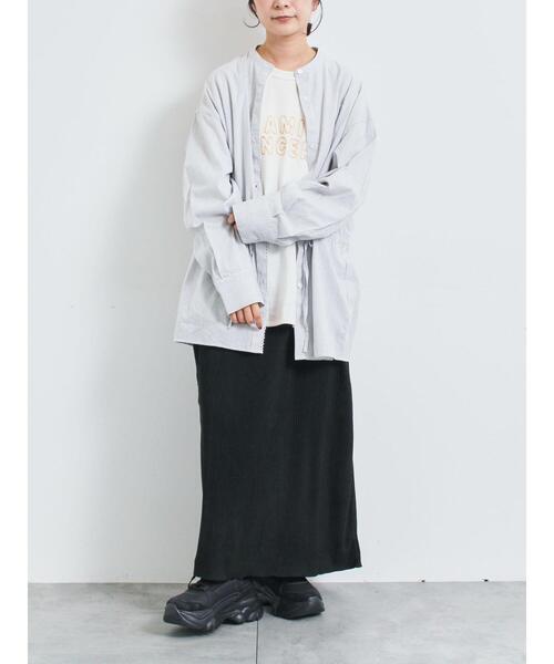 SM2(エスエムツー)の「アソートロゴロンT(Tシャツ/カットソー・レディース・オフホワイト/チャコールグレー/キナリ・F)」の14枚目の写真