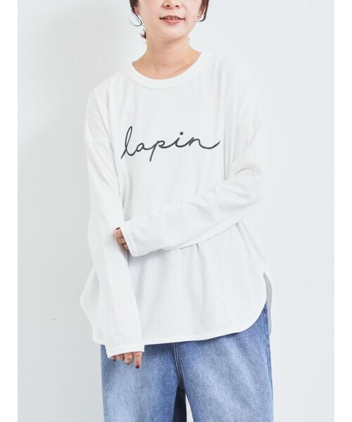 SM2(エスエムツー)の「アソートロゴロンT(Tシャツ/カットソー・レディース・オフホワイト/チャコールグレー/キナリ・F)」の16枚目の写真