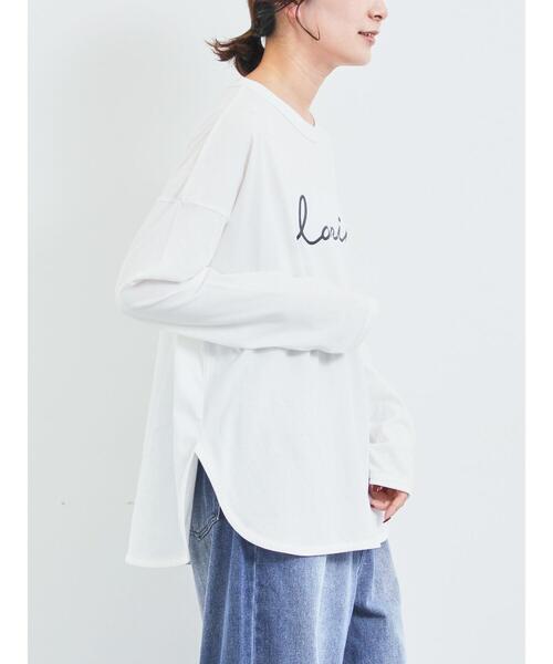 SM2(エスエムツー)の「アソートロゴロンT(Tシャツ/カットソー・レディース・オフホワイト/チャコールグレー/キナリ・F)」の17枚目の写真