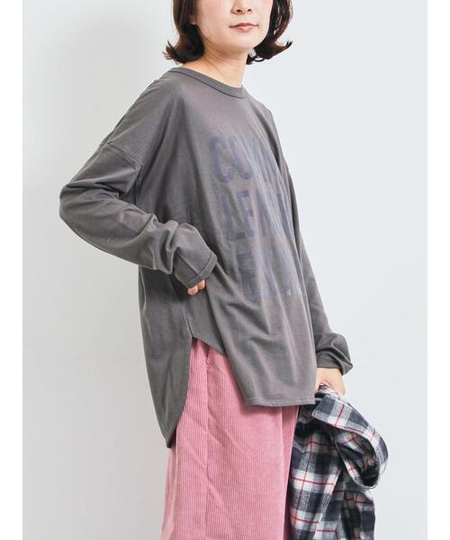 SM2(エスエムツー)の「アソートロゴロンT(Tシャツ/カットソー・レディース・オフホワイト/チャコールグレー/キナリ・F)」の22枚目の写真