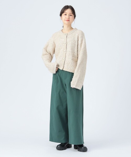 BEAMS HEART(ビームスハート)の「ループ編み カーディガン(カーディガン/ボレロ・レディース・サックスブルー/ブラック/ベージュ・FREE)」の8枚目の写真