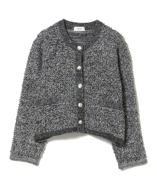 BEAMS HEART(ビームスハート)の「ループ編み カーディガン(カーディガン/ボレロ・レディース・サックスブルー/ブラック/ベージュ・FREE)」の16枚目の写真