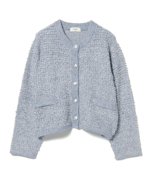 BEAMS HEART(ビームスハート)の「ループ編み カーディガン(カーディガン/ボレロ・レディース・サックスブルー/ブラック/ベージュ・FREE)」の22枚目の写真