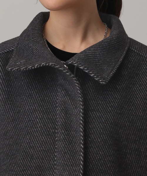 GLOBAL WORK（グローバルワーク）の「MATINEE LINE/ウーリーツイルスタンドブルゾン/603321（ブルゾン・レディース・アイボリー/チャコール・MEDIUM/LARGE）」の19枚目の写真