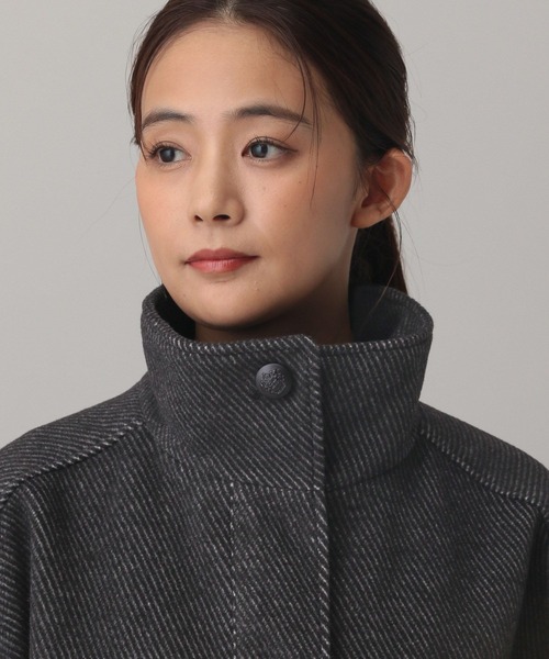 GLOBAL WORK（グローバルワーク）の「MATINEE LINE/ウーリーツイルスタンドブルゾン/603321（ブルゾン・レディース・アイボリー/チャコール・MEDIUM/LARGE）」の21枚目の写真