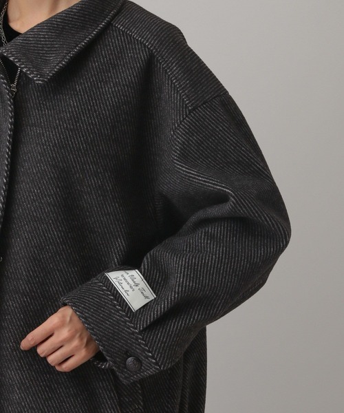 GLOBAL WORK（グローバルワーク）の「MATINEE LINE/ウーリーツイルスタンドブルゾン/603321（ブルゾン・レディース・アイボリー/チャコール・MEDIUM/LARGE）」の22枚目の写真