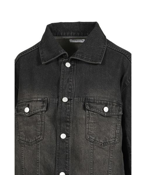 VIVAMUS(ヴィヴァムス)の「DENIM LACE JACKET(デニムジャケット・レディース・ブルー/ブラック・3/1)」の6枚目の写真