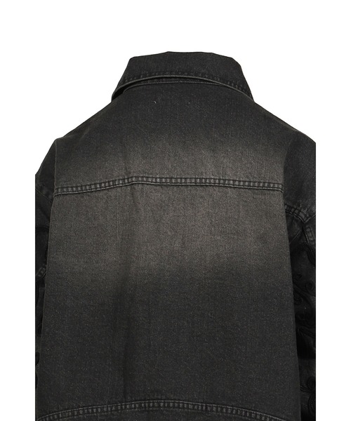 VIVAMUS(ヴィヴァムス)の「DENIM LACE JACKET(デニムジャケット・レディース・ブルー/ブラック・3/1)」の7枚目の写真