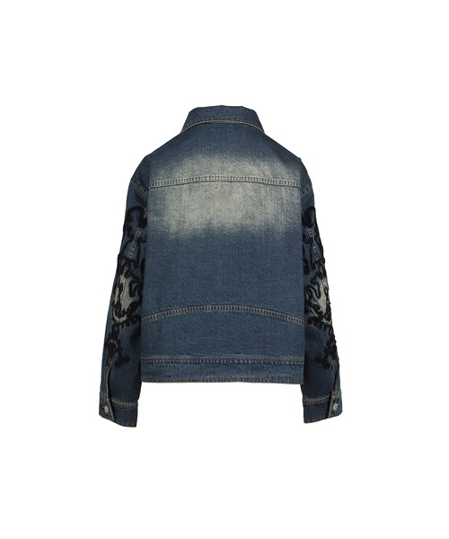 VIVAMUS(ヴィヴァムス)の「DENIM LACE JACKET(デニムジャケット・レディース・ブルー/ブラック・3/1)」の8枚目の写真