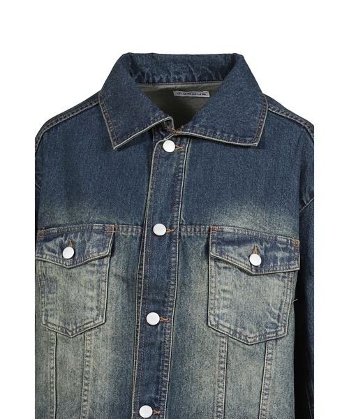 VIVAMUS(ヴィヴァムス)の「DENIM LACE JACKET(デニムジャケット・レディース・ブルー/ブラック・3/1)」の10枚目の写真