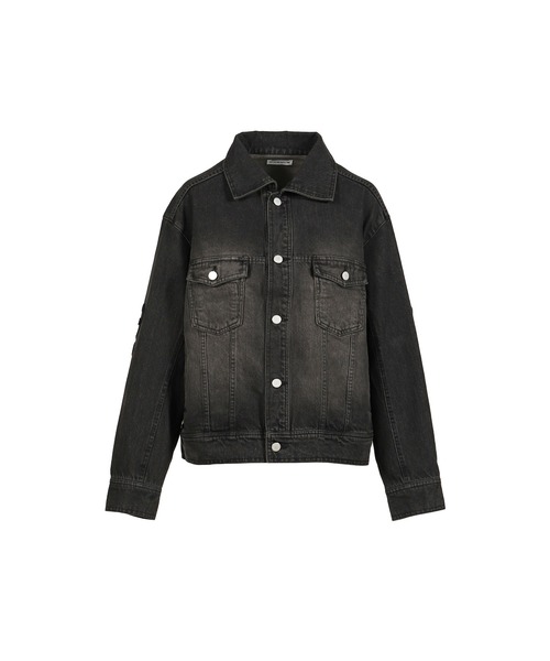 VIVAMUS(ヴィヴァムス)の「DENIM LACE JACKET(デニムジャケット・レディース・ブルー/ブラック・3/1)」の3枚目の写真