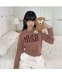 muahmuah（ムーアムーア）の「Lambswool jacquard round knit [3 colors]（ニット/セーター）」