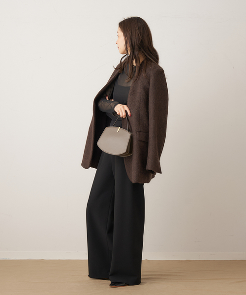 plage(プラージュ)の「sheer mesh b/n Tシャツ(Tシャツ/カットソー・レディース・ブラック/アイボリー/キャメル・FREE)」の9枚目の写真