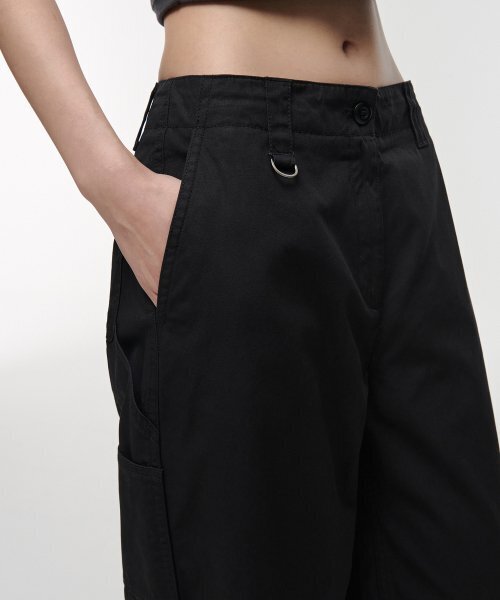 MUSINSA STANDARD WOMAN（ムシンサスタンダードウーマン）の「ウィメンズワイドカーペンターパンツ[ブラック]（その他パンツ・レディース・その他・30/24/25/26/27/28/29）」の6枚目の写真