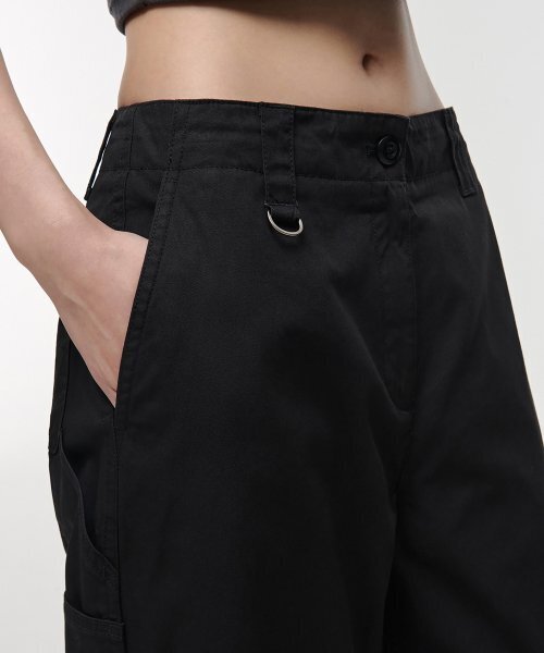 MUSINSA STANDARD WOMAN（ムシンサスタンダードウーマン）の「ウィメンズワイドカーペンターパンツ[ブラック]（その他パンツ・レディース・その他・30/24/25/26/27/28/29）」の9枚目の写真
