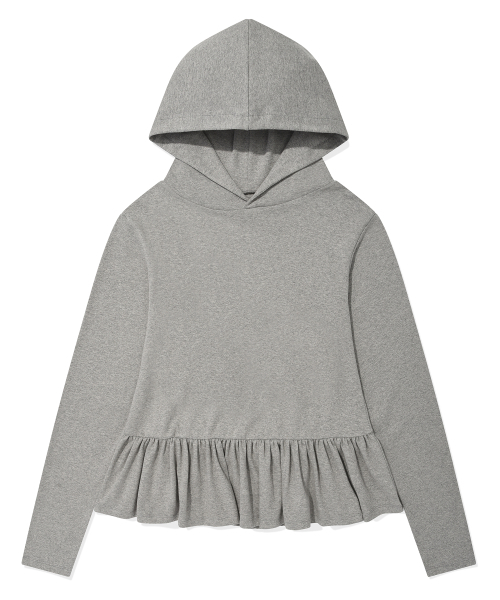 Retriever Club（レトリーバークラブ）の「RUFFLE HOODIE [GRAY]（Tシャツ/カットソー・レディース・その他・SMALL/MEDIUM）」の2枚目の写真