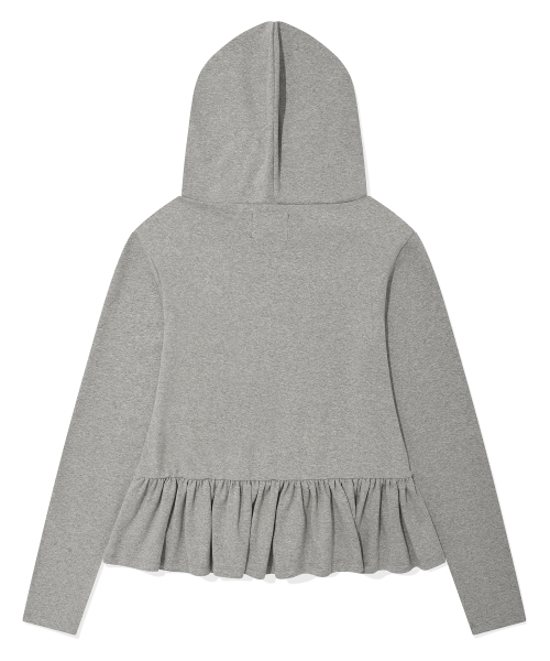 Retriever Club（レトリーバークラブ）の「RUFFLE HOODIE [GRAY]（Tシャツ/カットソー・レディース・その他・SMALL/MEDIUM）」の3枚目の写真