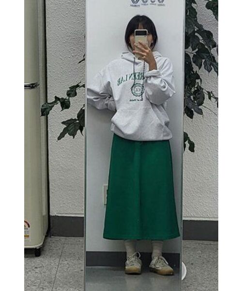 THE GREEN LAB（ザグリーンラボ）の「リサイクルマキシスカート[グリーン]（スカート・レディース・その他・FREE）」の12枚目の写真
