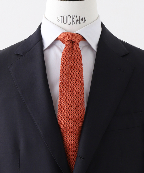 EDIFICE（エディフィス）の「MEIAS(メイアス) 別注 ニット タイ（ネクタイ・メンズ・ブラック/チャコールグレー/グリーン/オレンジ・FREE）」の4枚目の写真