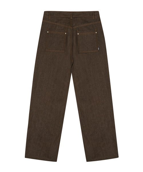 TRILLION(トリリオン)の「ウォッシュステッチデニムパンツ(BROWN)(デニムパンツ・レディース・その他・MEDIUM/LARGE/X-LARGE)」の6枚目の写真